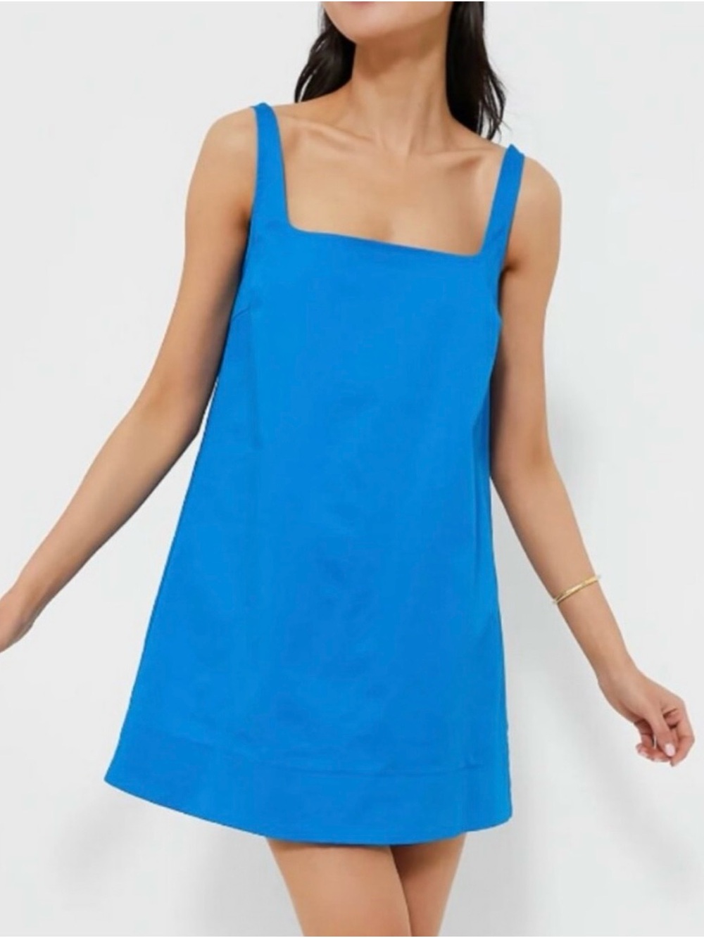 Tuckernuck Pomander Place Square Neck Dress in Blue
